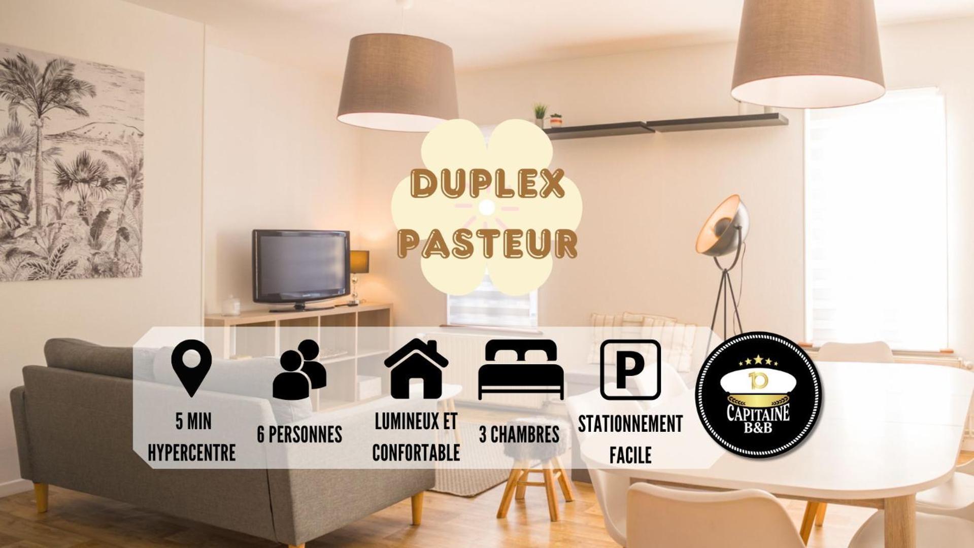 Le Duplex Pasteur - 5 Min Hypercentre - Ideal Groupe - Parking Gratuit Troyes Luaran gambar